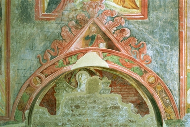 Madonna in trono con Bambino; Santa Caterina d'Alessandria, San Benedetto, Gesù Cristo benedicente.